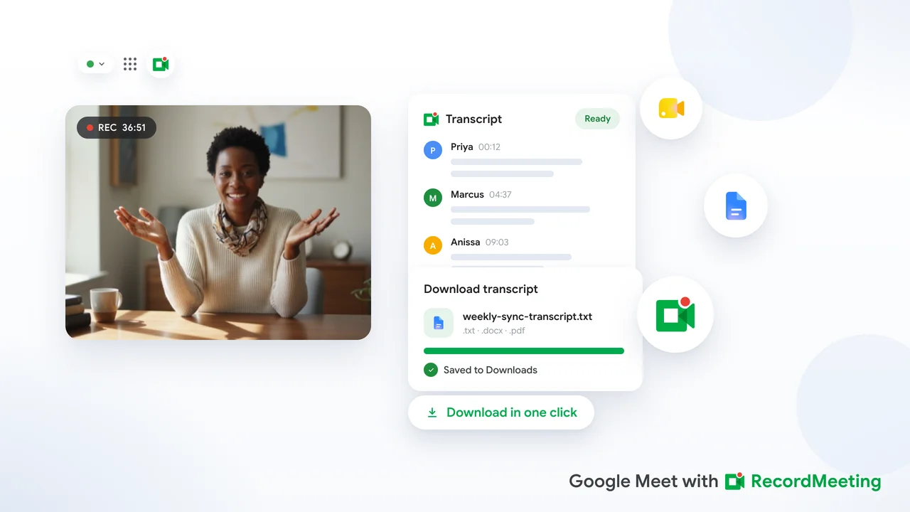 How to Download a Google Meet Transcript (2026 Guide)